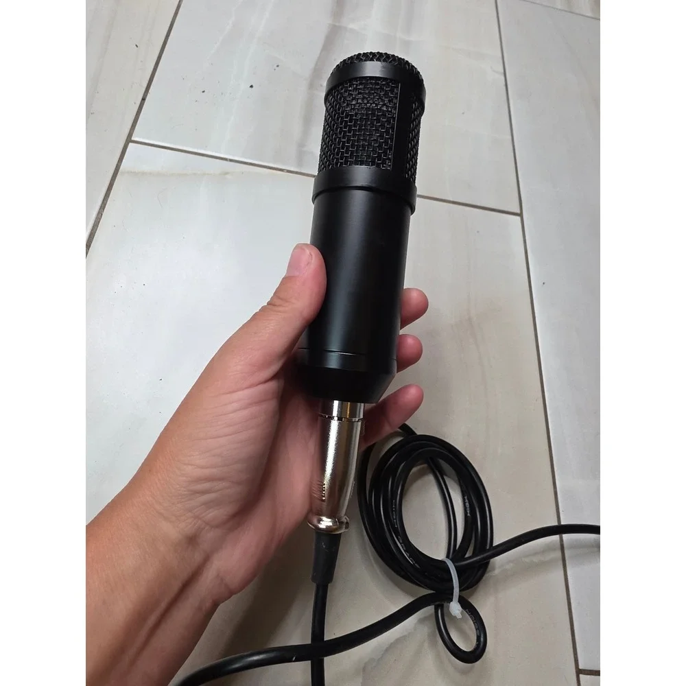Professional Condenser Microphone Black XLR to 3.5mm Jack Low Noise Cable Mic G3